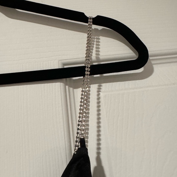 NWT ✅ H&M Black Rhinestone Strap Cami Size XL✨ - Picture 3 of 5